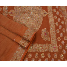 Load image into Gallery viewer, Sanskriti Antique Indian Vintage Saree Georgette Fabric Hand Embroidery Sari
