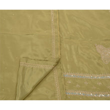 Load image into Gallery viewer, Sanskriti Antique Vintage Saree Crepe Silk Hand Embroidery Fabric Premium Sari
