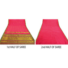 Load image into Gallery viewer, Sanskriti Vintage Pink Saree Art Silk Woven Brocade Craft Fabric Premium Sari
