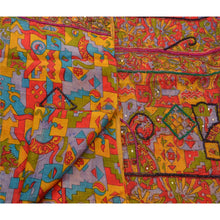 Load image into Gallery viewer, Sanskriti Indian Vintage Saree Art Silk Hand Beaded Printed Fabric Cultural Sari
