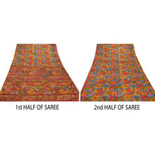 Load image into Gallery viewer, Sanskriti Indian Vintage Saree Art Silk Hand Beaded Printed Fabric Cultural Sari
