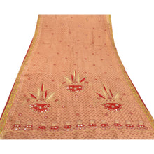 Load image into Gallery viewer, Saree Blended Silk Hand Beaded Craft Fabric Premium Sari
