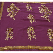 Load image into Gallery viewer, Sanskriti Vintage Saree Blend Georgette Fabric Hand Embroidery Premium Sari
