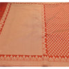 Sanskriti Vintage Red Saree Art Silk woven Sustainable Fabric Premium Cultural Sari