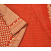 Sanskriti Vintage Red Saree Art Silk woven Sustainable Fabric Premium Cultural Sari