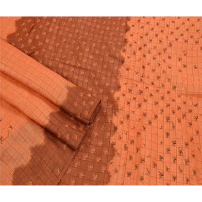 Sanskriti Vintage Saree 100% Pure Silk Hand Embroidery Sustainable Fabric Sari