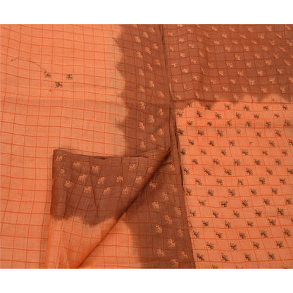 Sanskriti Vintage Saree 100% Pure Silk Hand Embroidery Sustainable Fabric Sari