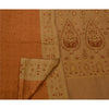 Sanskriti Vintage Antique Indian Saree Pure Satin Silk Woven Sustainable Fabric Premium Sari
