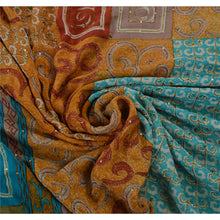 Load image into Gallery viewer, Sanskriti Vintage Indian Saree 100% Pure Crepe Silk Hand Beaded Craft Fabric Premium Sari
