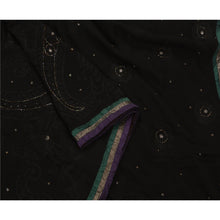 Load image into Gallery viewer, Saree Blend Georgette Hand Beaded Fabric Premium Ethnic Sari

