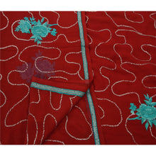 Load image into Gallery viewer, Sanskriti Antique Vintage Indian Saree Georgette Embroidery Fabric Premium Sari
