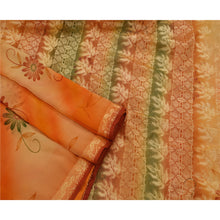Load image into Gallery viewer, Saree Georgette Woven Orange Craft Fabric Premium Ethnic Sari
