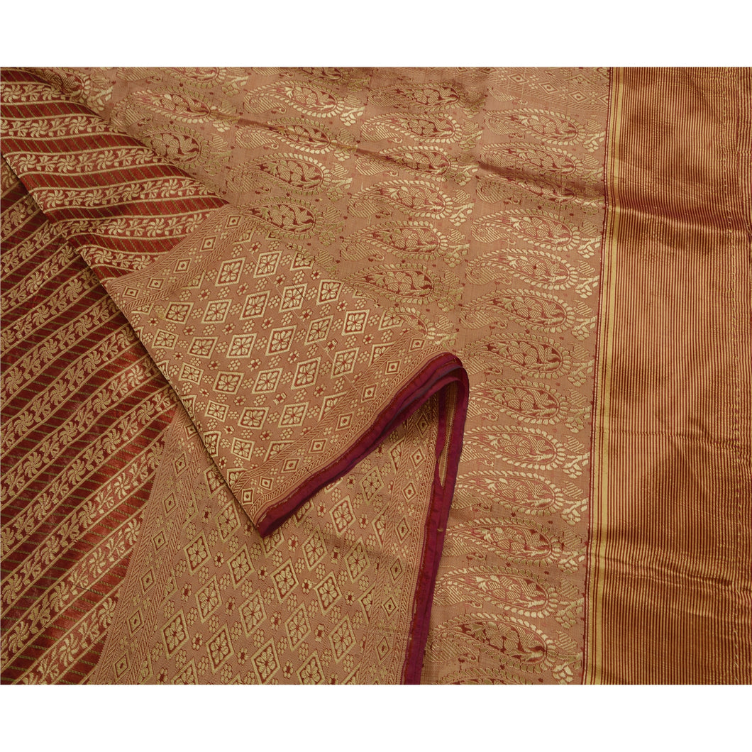 Indian Saree Art Silk Woven Craft Fabric Premium Sari