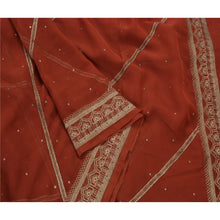Load image into Gallery viewer, Indian Saree Georgette Hand Embroidered Fabric Premium Sari
