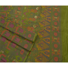 Load image into Gallery viewer, Indian Saree 100% Pure Silk Woven Green Fabric Premium Sari

