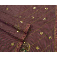 Load image into Gallery viewer, Indian Saree Art Silk Hand Beaded Craft Fabric Premium Sari
