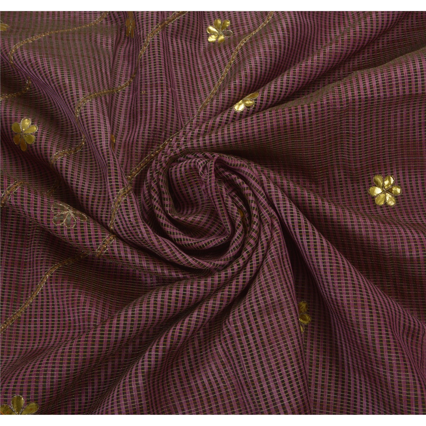 Санскритское винтажное индийское сари из шелка ручной работы с бисером из экологически чистой ткани премиум-класса