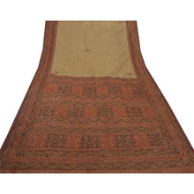 Load image into Gallery viewer, Saree Net Mesh Hand Beaded Painted Fabric Premium Ethnic Sari
