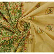 Load image into Gallery viewer, Indian Saree 100% Pure Cotton Painted Craft Fabric Human Sari
