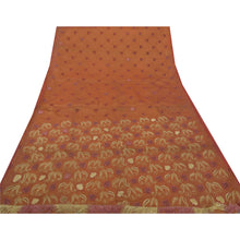 Load image into Gallery viewer, Saree Organza Silk Hand Beaded Woven Craft Fabric Premium Sari
