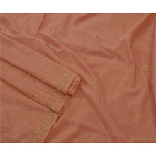 Load image into Gallery viewer, Sanskriti Antique Vintage Peach Saree Art Silk Hand Embroidery Fabric Premium Sari
