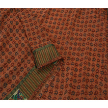 Load image into Gallery viewer, Indian Saree Georgette Embroidered Orange Fabric Premium Sari
