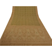 Load image into Gallery viewer, Saree 100% Pure Silk Woven Green Fabric Premium Ethnic Sari
