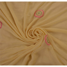 Load image into Gallery viewer, Sanskriti Antique Vintage Saree Georgette Embroidery Fabric Premium Gota Sari
