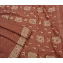 Load image into Gallery viewer, Sanskriti Antique Vintage Saree 100% Pure Silk Woven Peach Fabric Craft Sari
