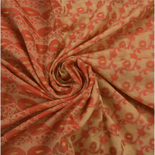 Load image into Gallery viewer, Indian Saree Cotton Cream Woven Craft Fabric Premium Sari
