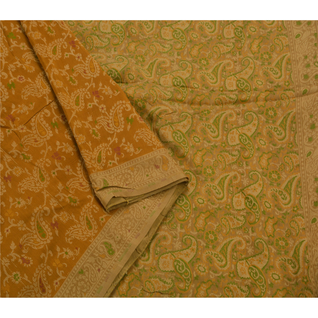 Saree 100% Pure Silk Woven Craft Fabric Premium Ethnic Sari