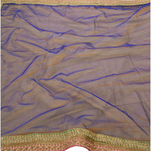 Load image into Gallery viewer, Sanskriti Antique Vintage Saree Net Mesh Hand Embroidery Fabric Premium Sari
