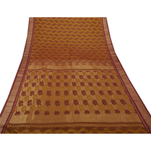Load image into Gallery viewer, Indian Saree Art Silk Woven Craft Fabric Premium Cream Sari
