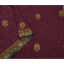 Load image into Gallery viewer, Sanskriti Antique Vintage Saree Blend Georgette Hand Embroidery Fabric Sari
