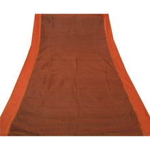 Load image into Gallery viewer, Saree Art Silk Woven Craft Fabric Orange Sari
