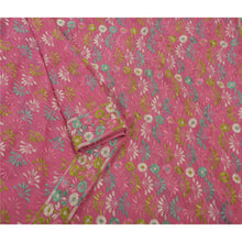 Load image into Gallery viewer, Sanskriti Vintage Saree Georgette Embroidered Pink Fabric Premium Ethnic Sari
