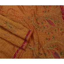 Load image into Gallery viewer, Sanskriti Antique Vintage Saree Tissue Hand Embroidery Fabric Premium Sari Zari
