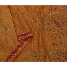 Load image into Gallery viewer, Sanskriti Antique Vintage Saree Tissue Hand Embroidery Fabric Premium Sari Zari
