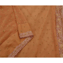 Load image into Gallery viewer, Sanskriti Vintage Saree Net Mesh Hand Beaded Craft Fabric Premium Sari
