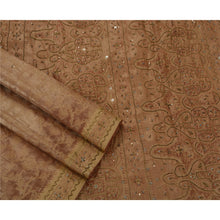 Load image into Gallery viewer, Sanskriti Antique vintage Saree Tissue Hand Embroidery Craft Fabric Premium Sari
