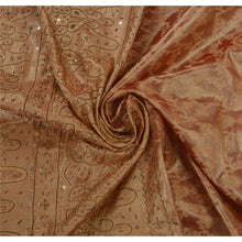 Load image into Gallery viewer, Sanskriti Antique vintage Saree Tissue Hand Embroidery Craft Fabric Premium Sari
