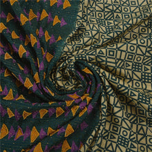 Load image into Gallery viewer, Sanskriti Antique Vintage Saree Art Silk Hand Embroidery Fabric Premium 5Yd Sari
