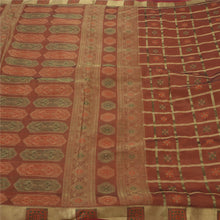 Load image into Gallery viewer, Saree Art Silk Woven Brocade Brown Fabric Premium 5 Yd Sari
