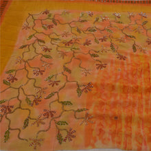 Load image into Gallery viewer, Sanskriti Antique Vintage Saree Pure Crepe Silk Hand Beaded Fabric Premium Sari
