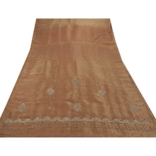 Load image into Gallery viewer, Sanskriti Antique Vintage Saree Tissue Hand Embroidery Fabric Premium 5Yd Sari
