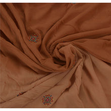 Load image into Gallery viewer, Vintage Saree 100% Pure Georgette Silk Hand Beaded Fabric Premium 5 Yd Sari
