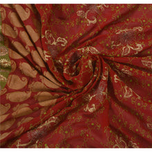 Load image into Gallery viewer, Saree Pure Georgette Silk Hand Beaded Fabric Lehenga Sari
