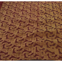 Load image into Gallery viewer, Antique Vintage Saree Pure Organza Silk Hand Embroidery Fabric Premium 5 Yd Sari
