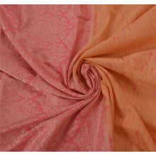 Load image into Gallery viewer, Saree 100% Pure Silk Woven Pink Fabric 5 Yd Leheria Sari
