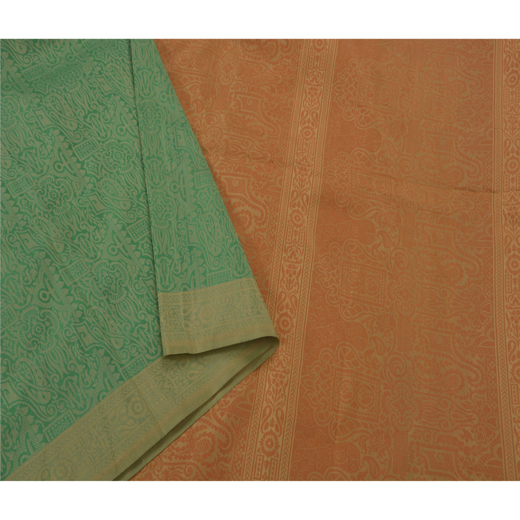 Saree 100% Pure Silk Woven Craft Fabric Premium 5 Yd Sari